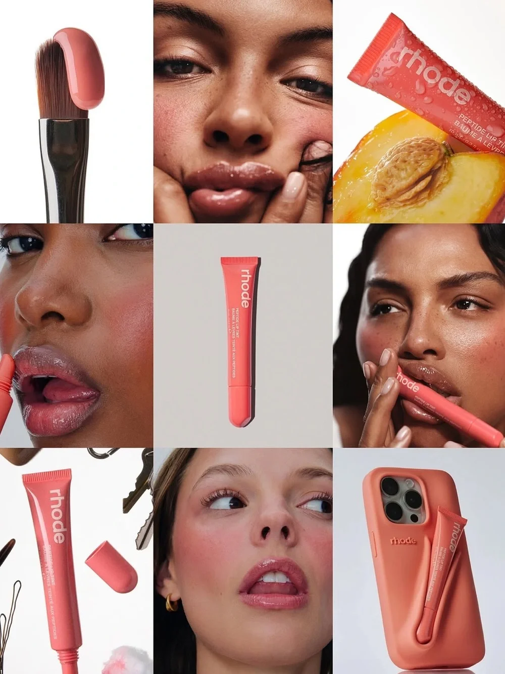RHODE Peptide Lip Tint in Peach Pit Summer 2024 collection Limited Edition BNIB